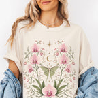 Moonlit Pink Orchid Flower T-Shirt