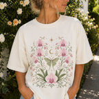Moonlit Pink Orchid Flower T-Shirt