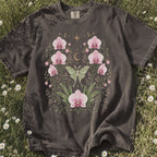 Moonlit Pink Orchid Flower T-Shirt