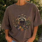 Raccoon Wildflower T-Shirt