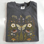 Whimsical Moth Wildflower T-Shirt