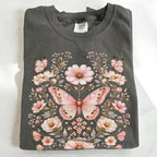 Pink Butterfly Graphic T-Shirt