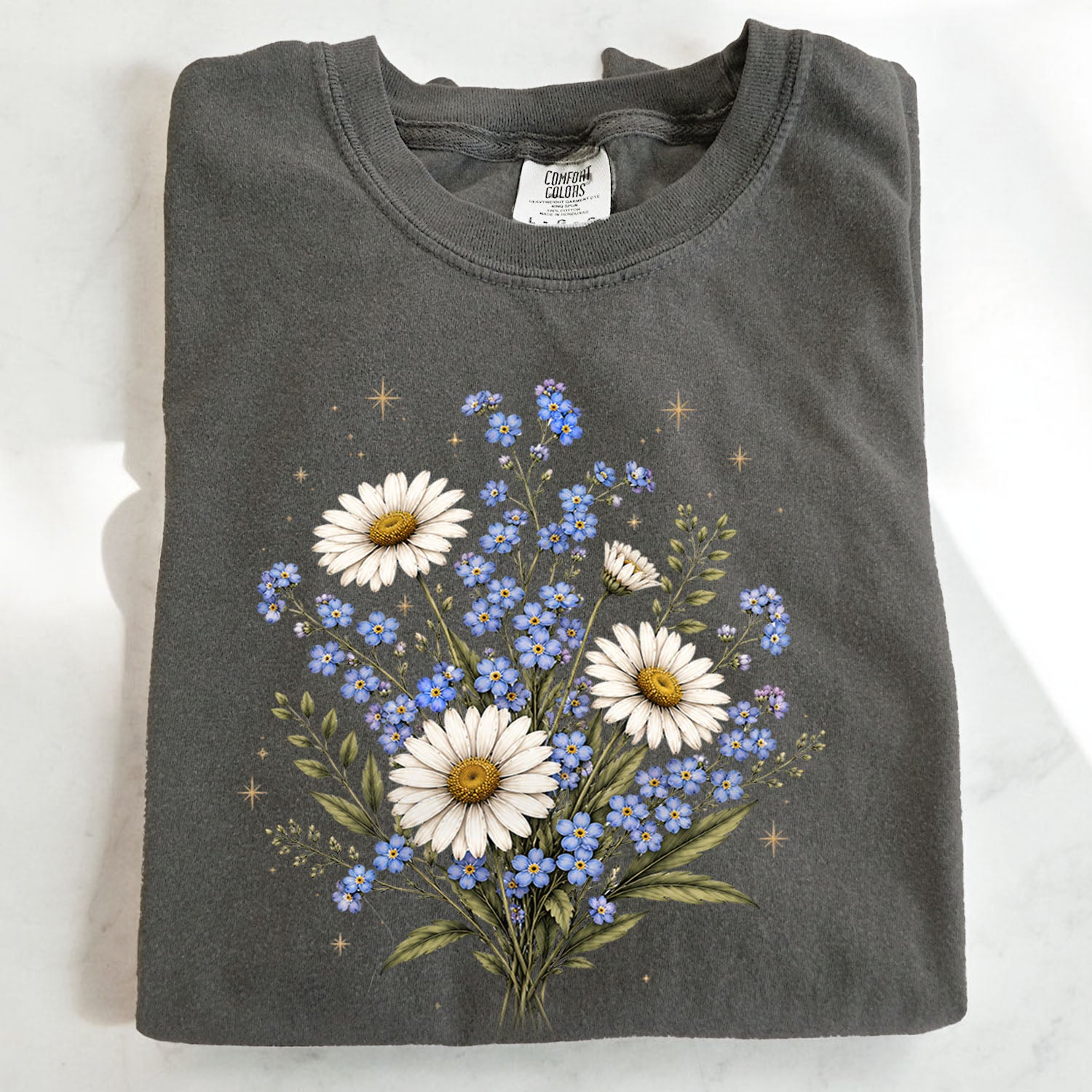 Forget Me Not Dasiy Floral T-Shirt