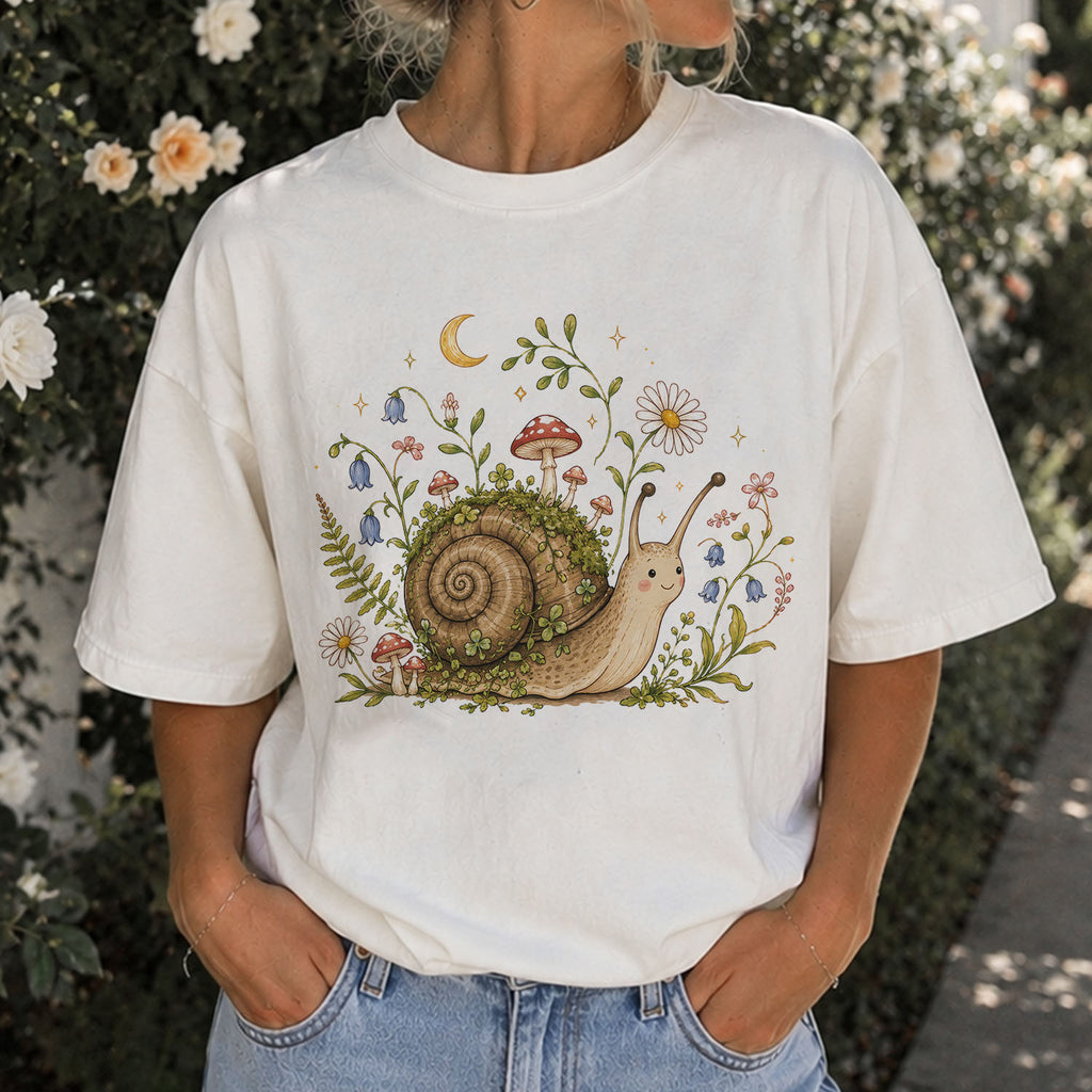 Blooming at My Own Pace Snail T-Shirt