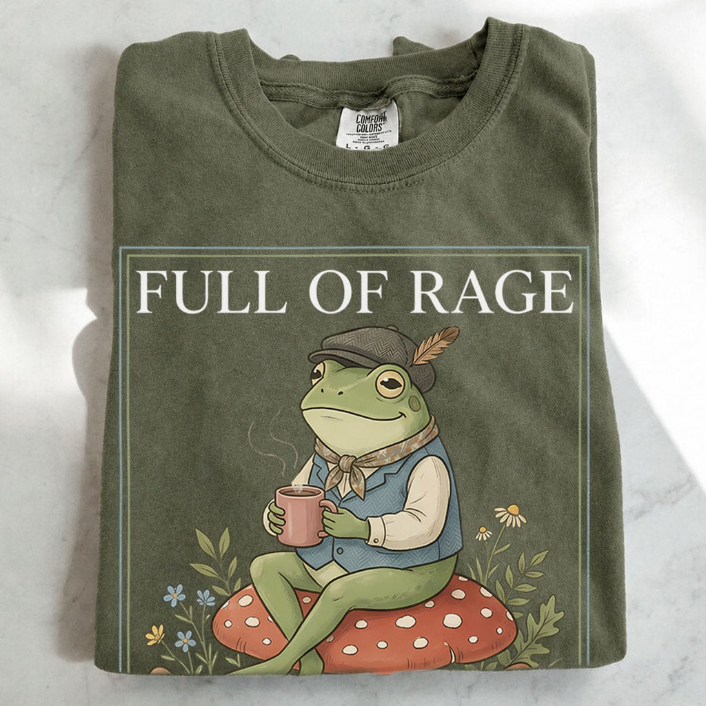 Full of Rage and Whimsy Frog T-Shirt - Charmed and Wyld