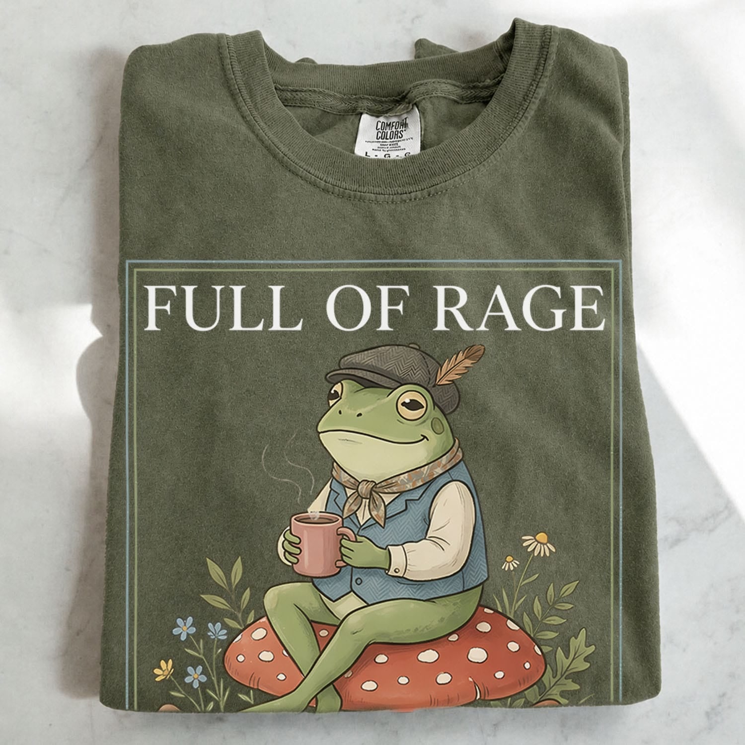 Full of Rage and Whimsy Frog T-Shirt - Charmed and Wyld