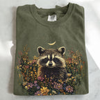 Raccoon Wildflower T-Shirt