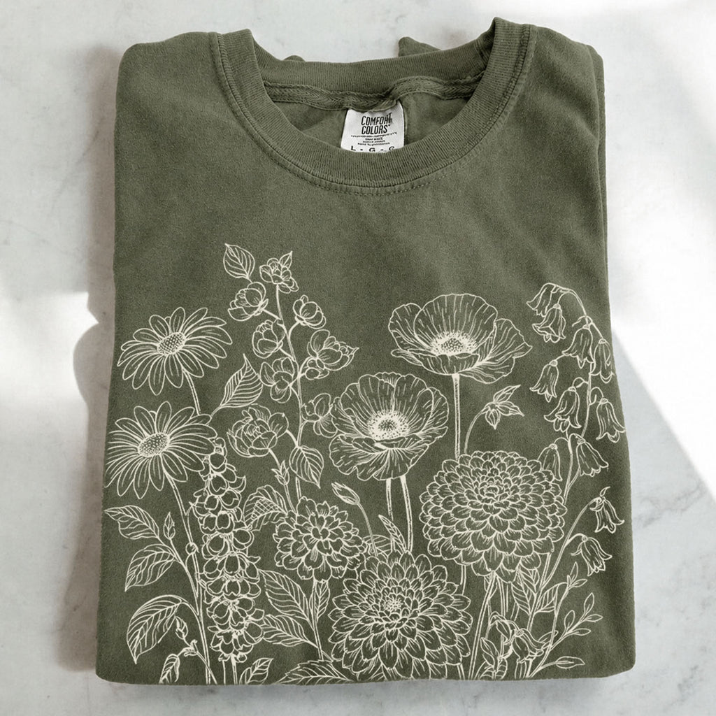 Floral Field Notes T-Shirt