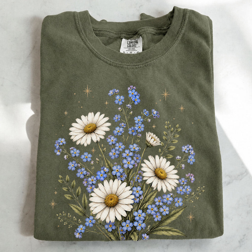 Forget Me Not Dasiy Floral T-Shirt