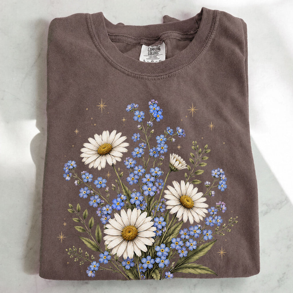 Forget Me Not Dasiy Floral T-Shirt