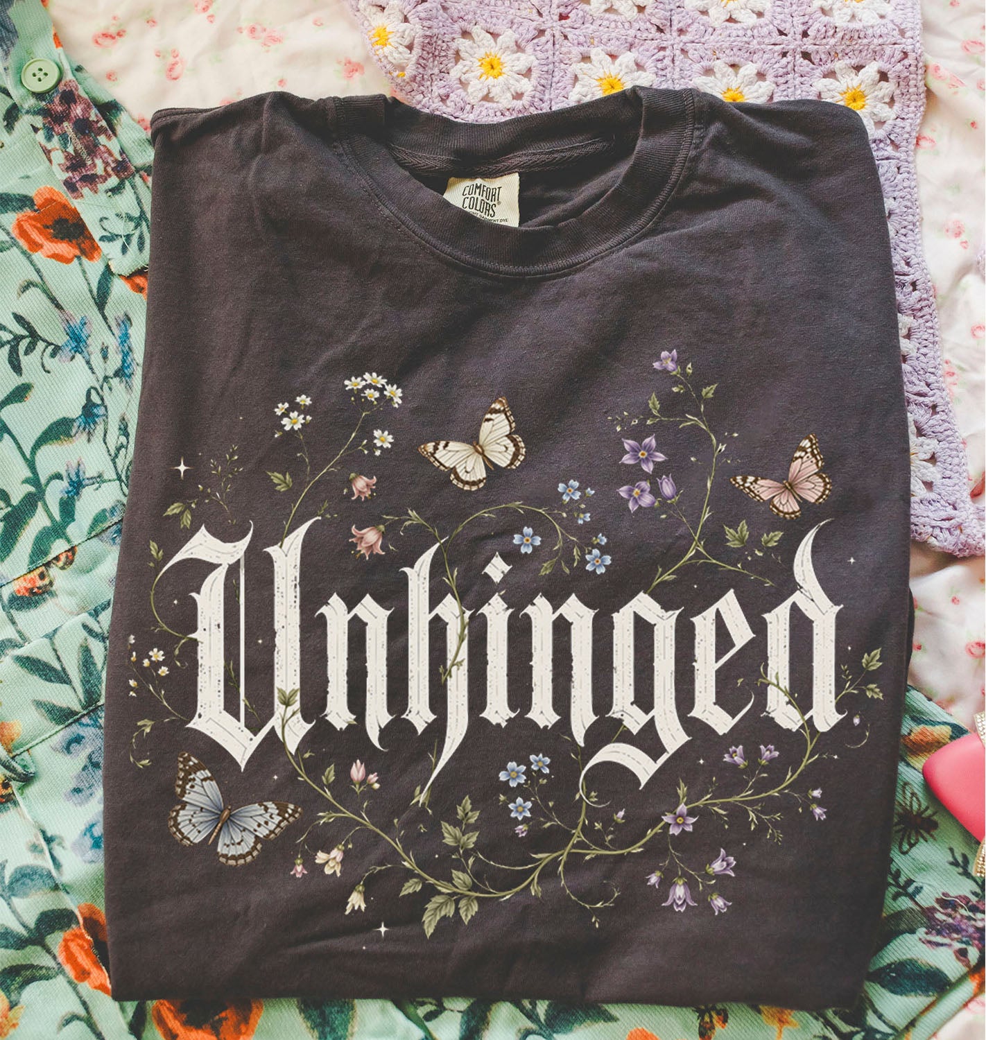 Unhinged Wildflower Graphic T-Shirt