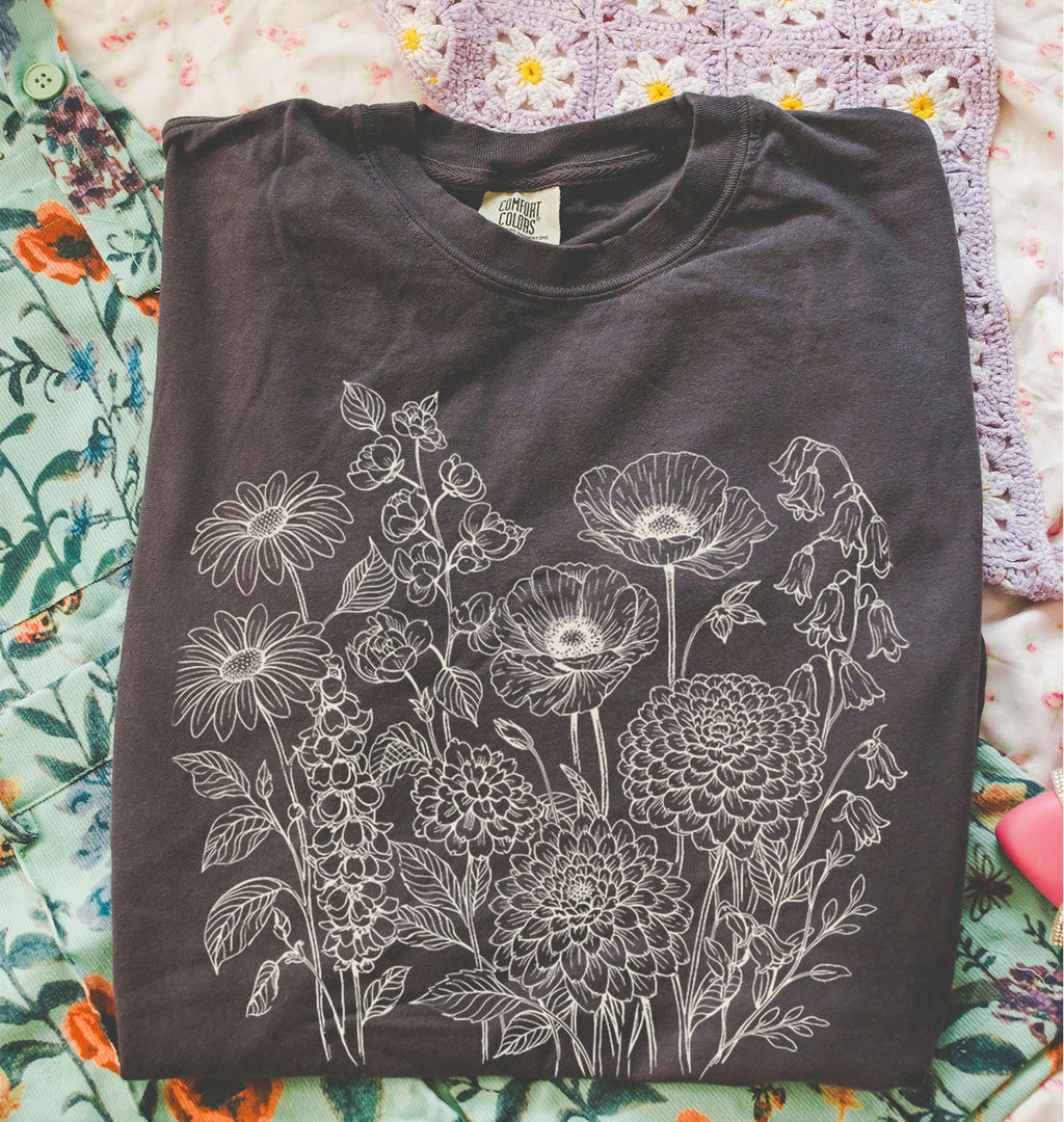 Floral Field Notes T-Shirt