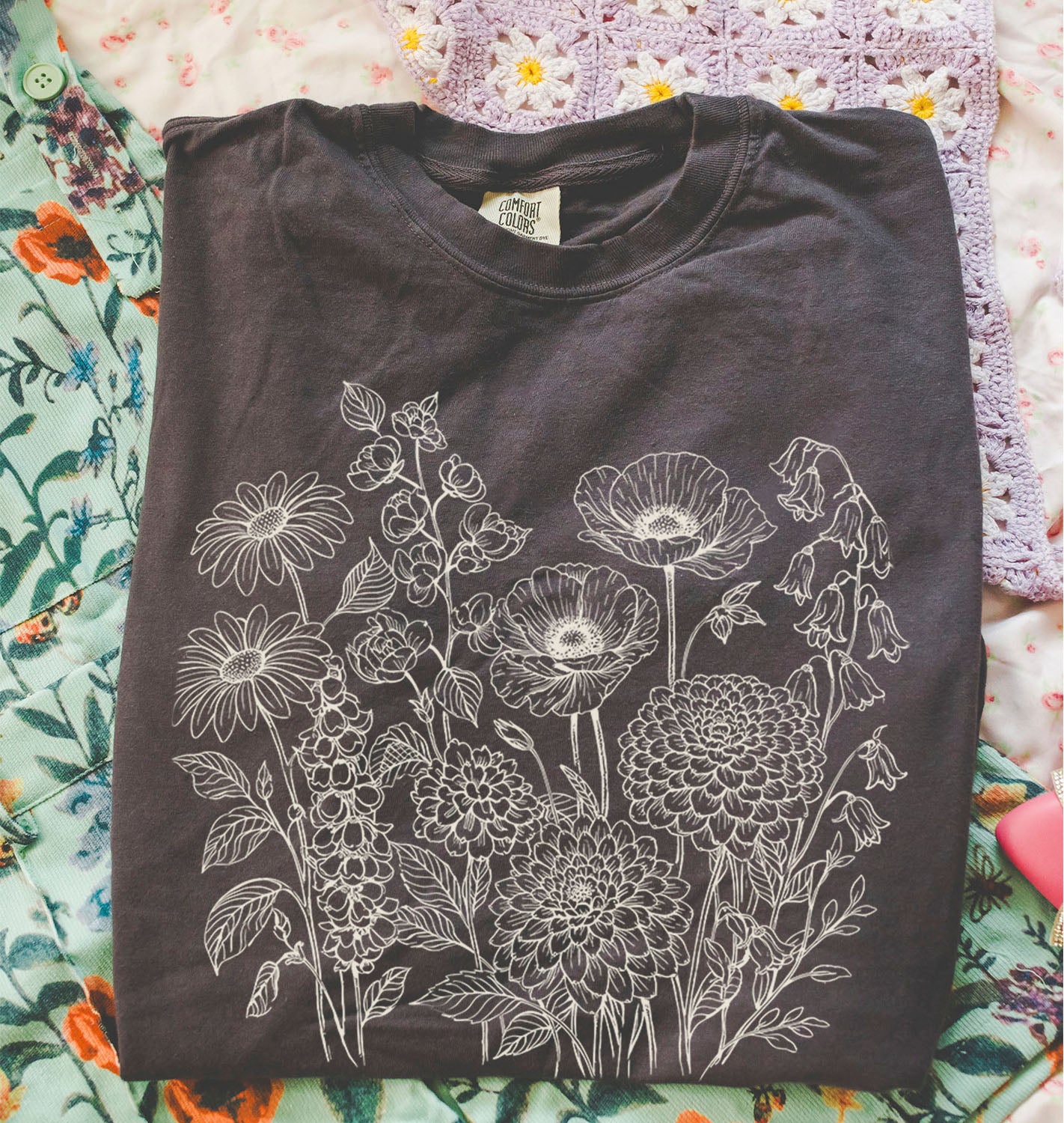 Floral Field Notes T-Shirt