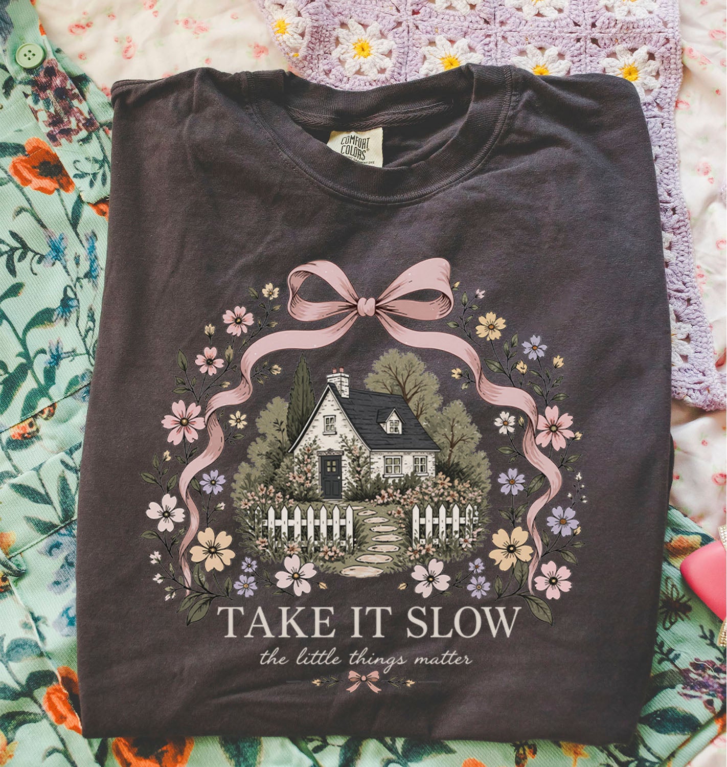 Take It Slow Coquette Cottage T-Shirt