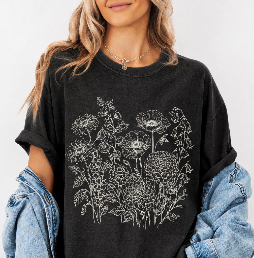 Floral Field Notes T-Shirt