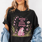 Enjoy the Little Things Pink Frog T-Shirt