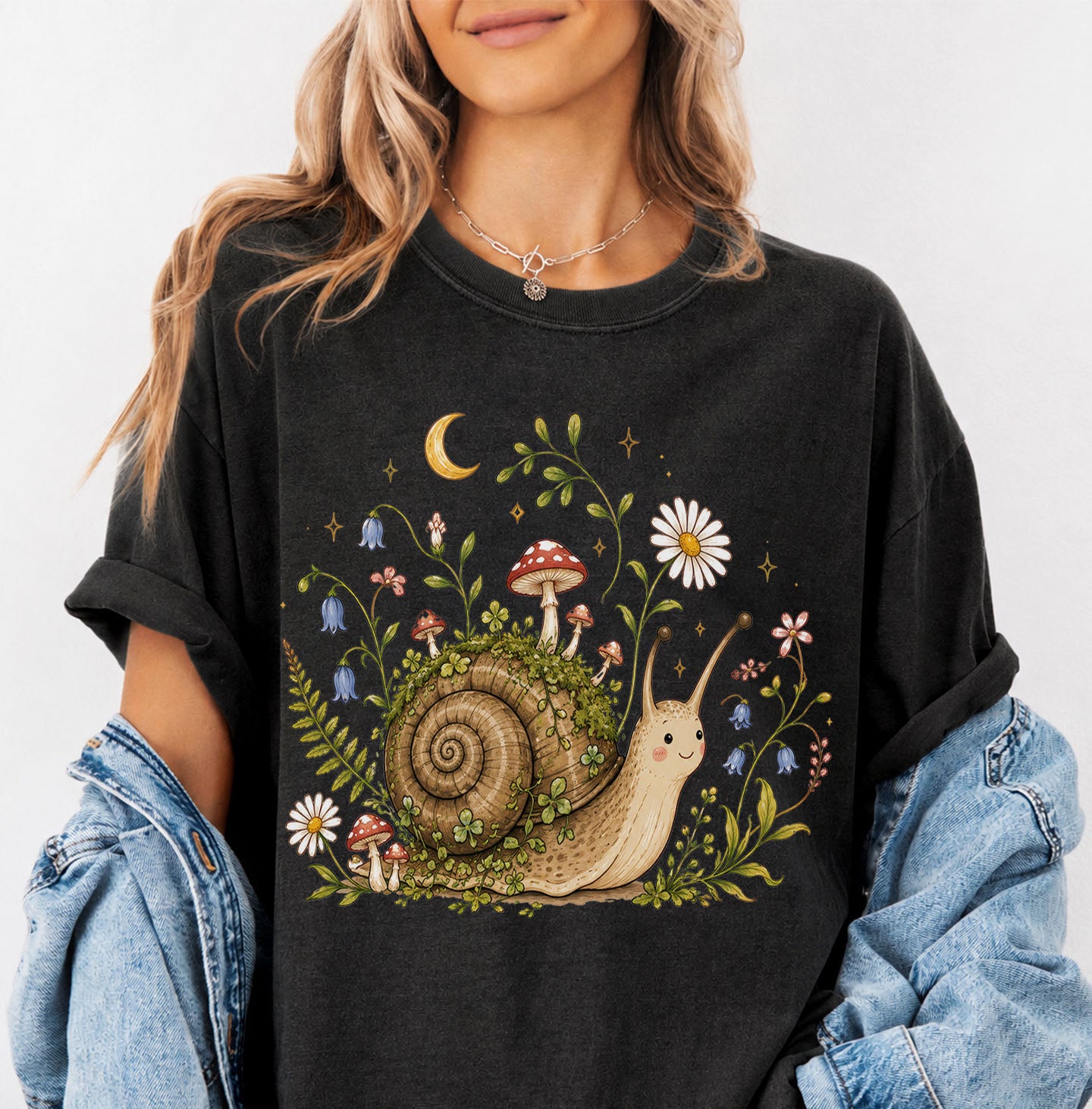 Blooming at My Own Pace Snail T-Shirt