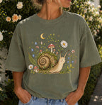 Blooming at My Own Pace Snail T-Shirt