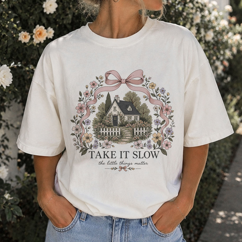 Take It Slow Coquette Cottage T-Shirt