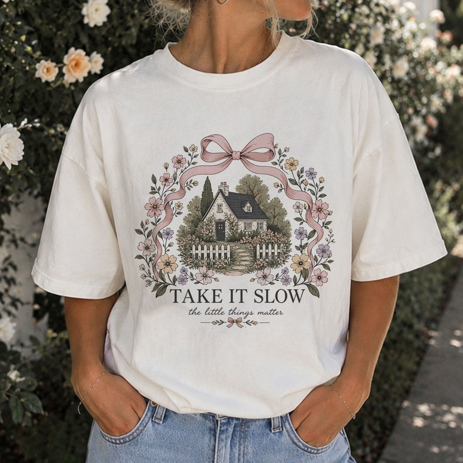 Take It Slow Coquette Cottage T-Shirt