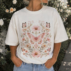 Pink Butterfly Graphic T-Shirt
