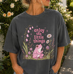 Enjoy the Little Things Pink Frog T-Shirt
