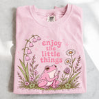 Enjoy the Little Things Pink Frog T-Shirt