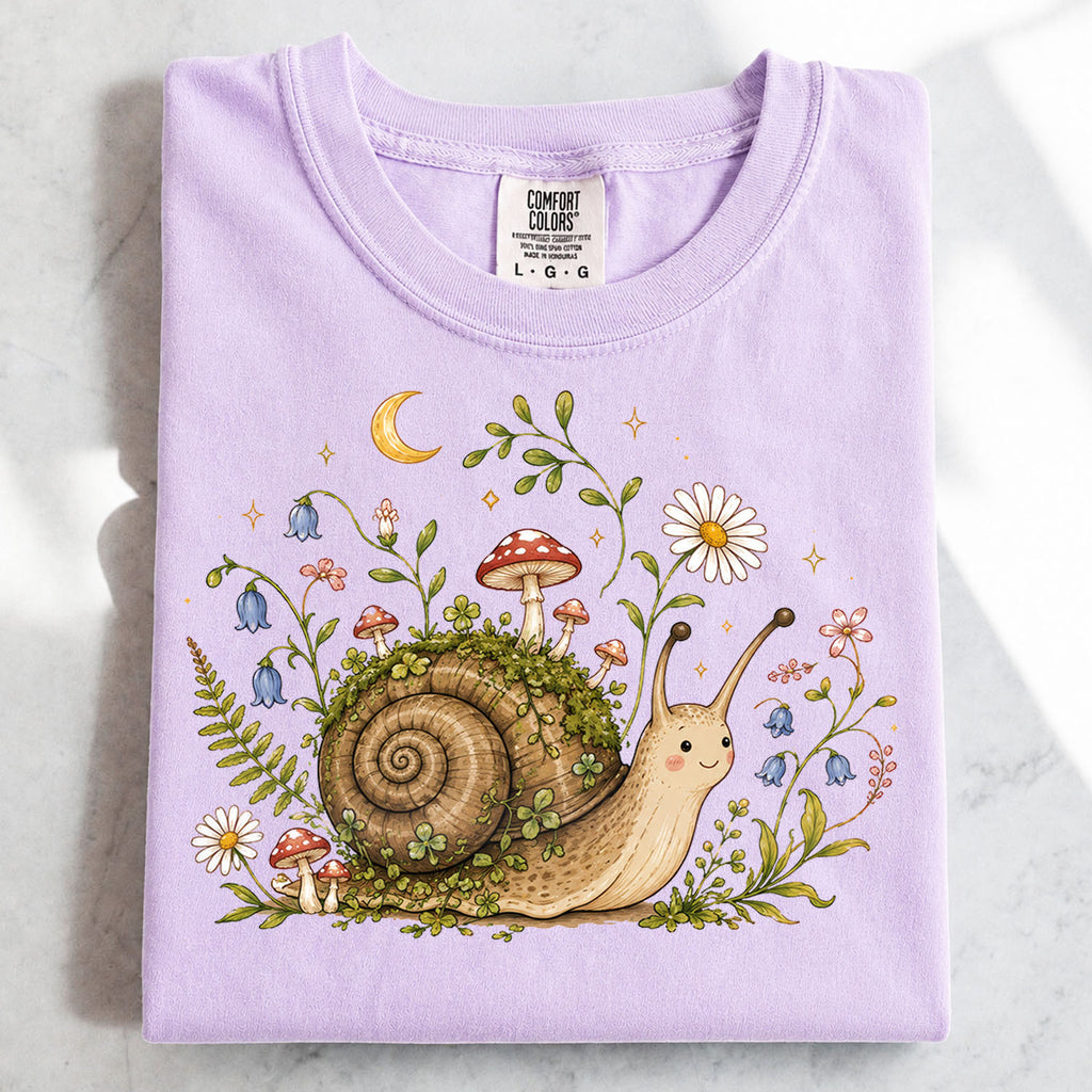 Blooming at My Own Pace Snail T-Shirt