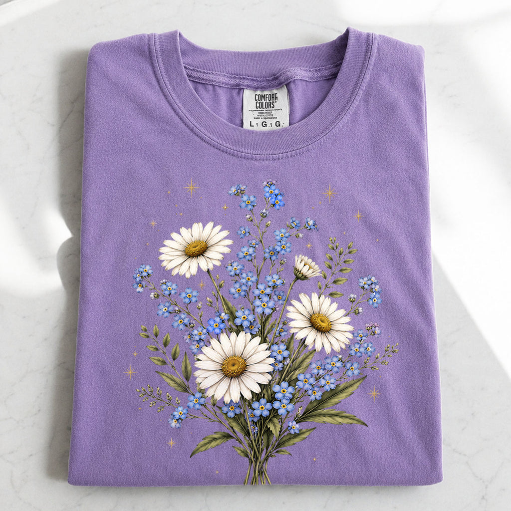 Forget Me Not Dasiy Floral T-Shirt
