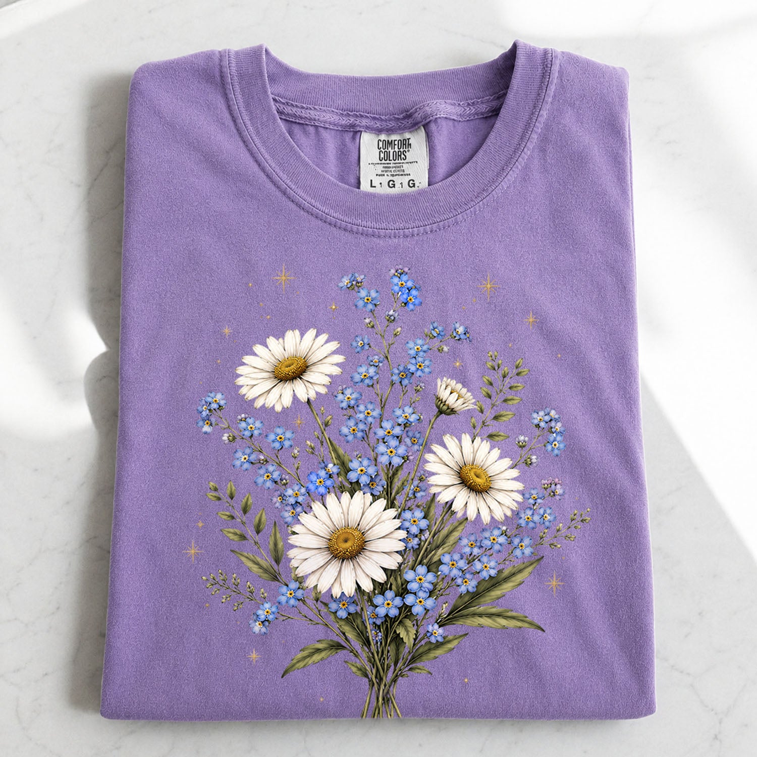 Forget Me Not Dasiy Floral T-Shirt