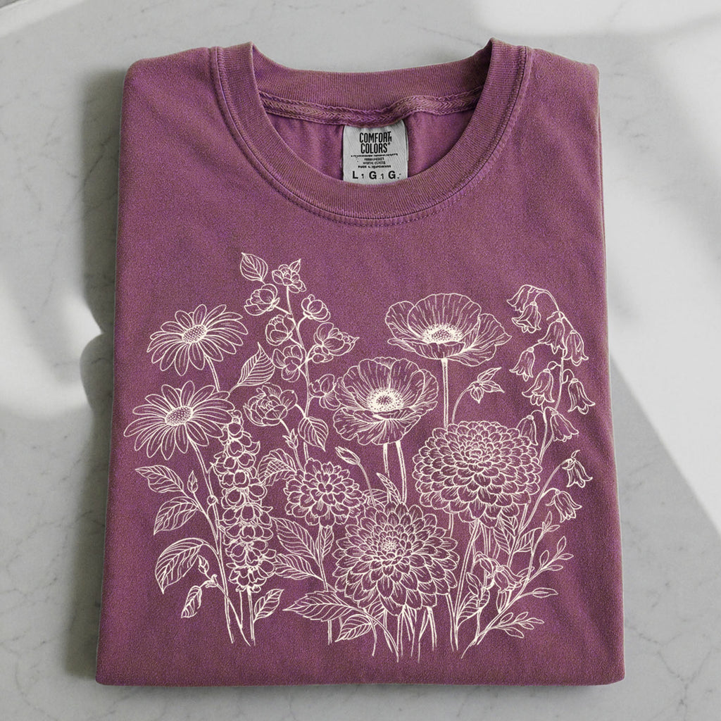 Floral Field Notes T-Shirt