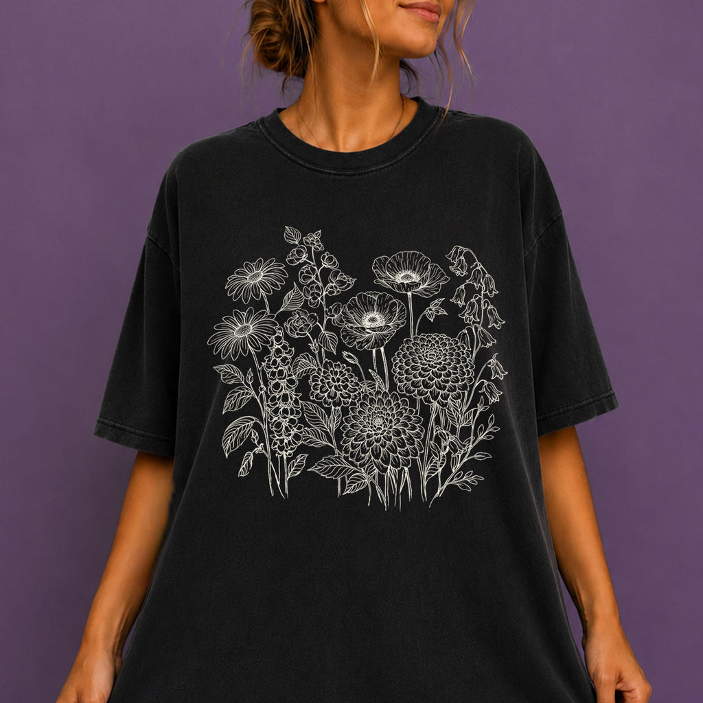 Floral Field Notes T-Shirt