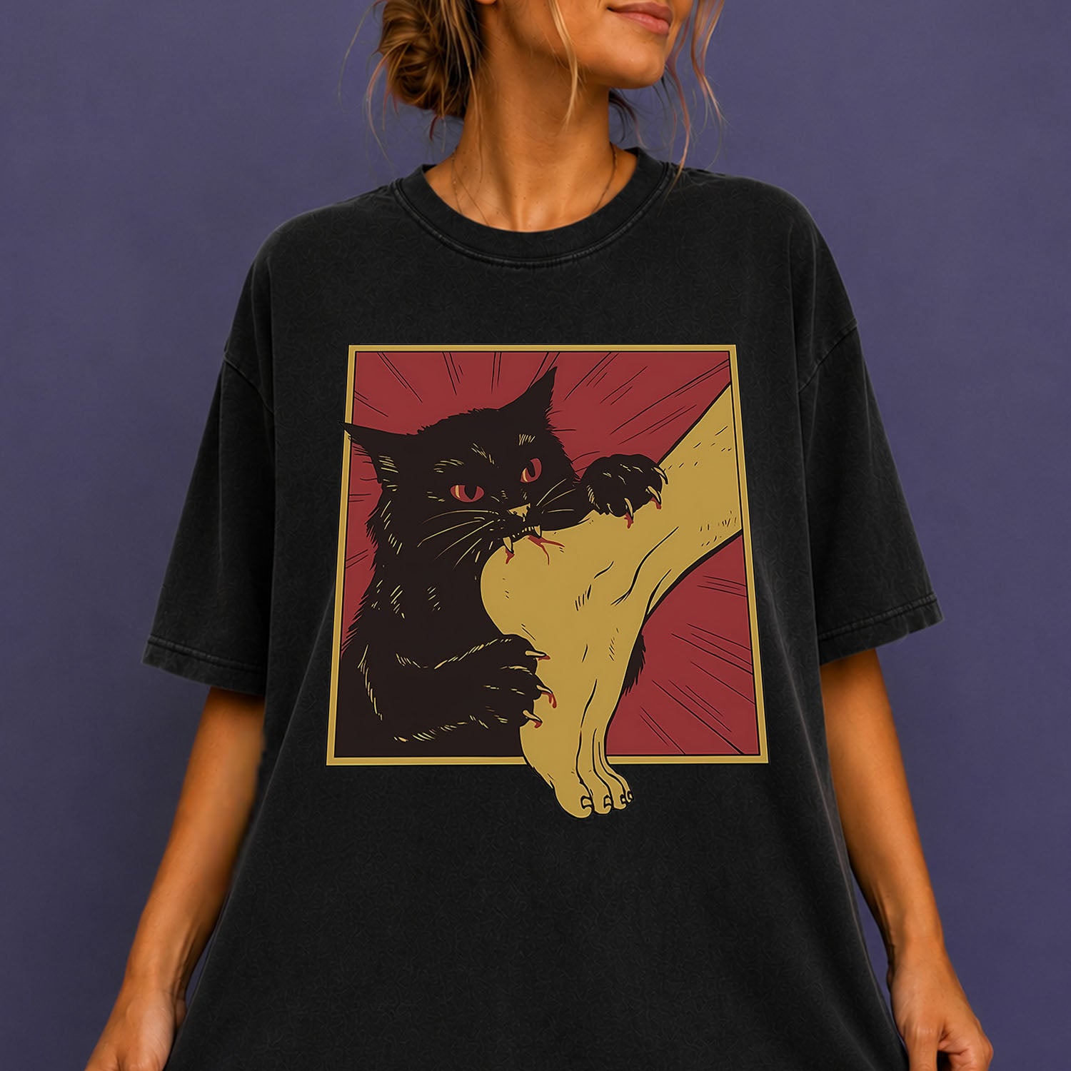 Black Cat Vampire T-Shirt