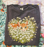 Orange Cat Wildflower T-Shirt