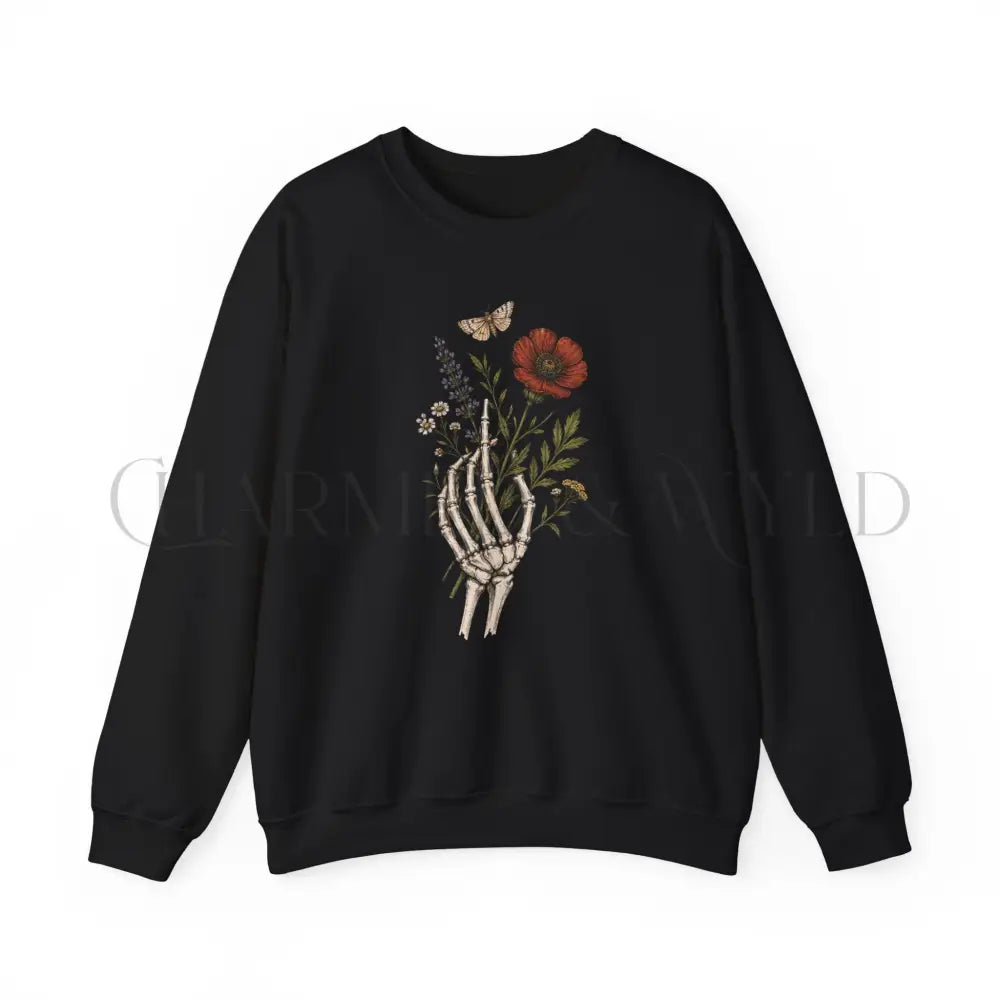 Skeleton Boquet Sweatshirt - Charmed and Wyld
