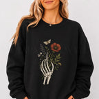 Skeleton Boquet Sweatshirt - Charmed and Wyld