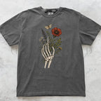 Skeleton Bouquet T-Shirt - Charmed and Wyld