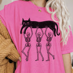 Lazy Bones Black Cat T-Shirt