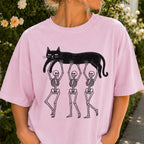 Lazy Bones Black Cat T-Shirt
