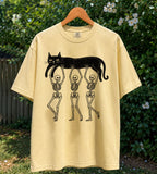 Lazy Bones Black Cat T-Shirt