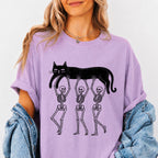 Lazy Bones Black Cat T-Shirt