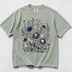 Skull Flower Comfort Colors T-Shirt - Bay / S - T-Shirt