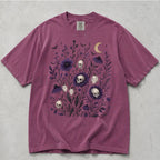 Skull Flower Comfort Colors T-Shirt - Berry / S - T-Shirt