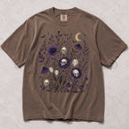 Skull Flower Comfort Colors T-Shirt - Espresso / S - T-Shirt