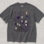 Skull Flower Comfort Colors T-Shirt - Pepper / S - T-Shirt