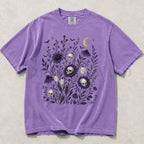 Skull Flower Comfort Colors T-Shirt - Violet / S - T-Shirt