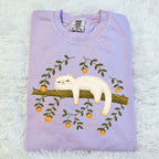 Sleepy White Cat T-Shirt