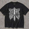 Spider Web Ribcage Comfort Colors T-Shirt - Black / S - T-Shirt