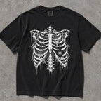 Spider Web Ribcage Comfort Colors T-Shirt - Black / S - T-Shirt