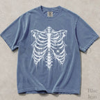Spider Web Ribcage Comfort Colors T-Shirt - Blue Jean / S - T-Shirt